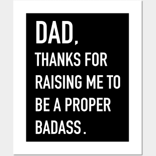 Father's Day. Dad, Thanks for Raising Funny Posters and Art